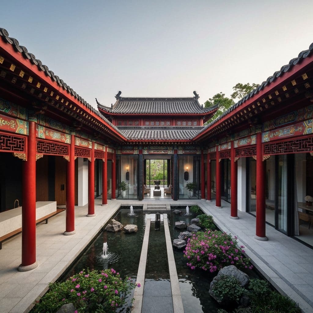 Blend of traditional and modern China